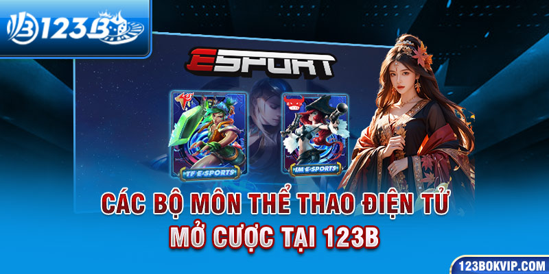 Các bộ môn thể thao điện tử mở cược tại 123B